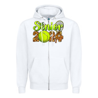 White tennis senior 2024 Zipper Hoodie - BarkalooDesign
