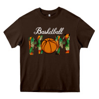 Chocolate Brown Basketball Mom Heavy Core Tee - Bettercallsaul