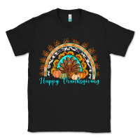 Black Happy thanksgiving rainbow Classic Tee - Artiststas