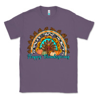 Lavender Happy thanksgiving rainbow Classic Tee - Artiststas