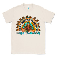 Natural Happy thanksgiving rainbow Classic Tee - Artiststas