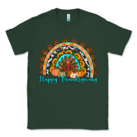 Sports Green Happy thanksgiving rainbow Classic Tee - Artiststas