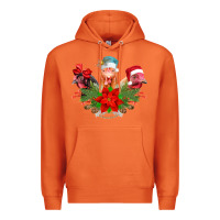 Carrot Chickens Christmas Premium Hoodie - CowhideDigitalArt