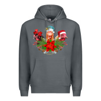 Rock Chickens Christmas Premium Hoodie - CowhideDigitalArt