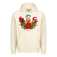 Sandshell Chickens Christmas Premium Hoodie - CowhideDigitalArt