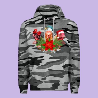 Chickens Christmas Premium Hoodie Designed By Cowhidedigitalart