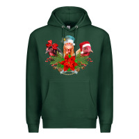 Sports Green Chickens Christmas Premium Hoodie - CowhideDigitalArt