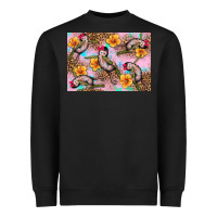 Black Baby monkey flowers Heavyweight Sweatshirt - Artiststas