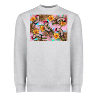 Baby Monkey Flowers Heavyweight Sweatshirt | Teevron