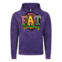 Cloud Purple mardi gras fat tuesday Vintage Hoodie - OliviaCreatesArt