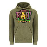 Vintage Olive mardi gras fat tuesday Vintage Hoodie - OliviaCreatesArt