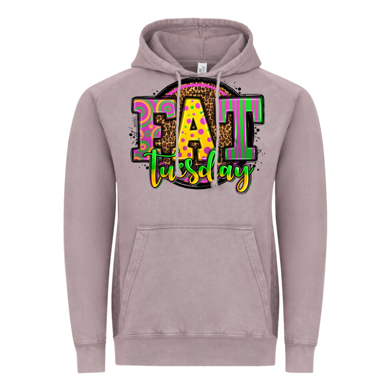 Mardi Gras Fat Tuesday Vintage Hoodie by OliviaCreatesArt | Teevron