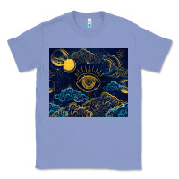 Colony Blue evil eye moon Classic Tee - TumblerDesignByShophia