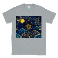 Heather Grey evil eye moon Classic Tee - TumblerDesignByShophia