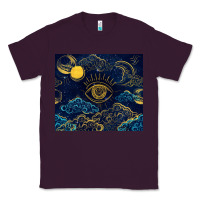 Plum evil eye moon Classic Tee - TumblerDesignByShophia