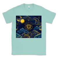 Seafoam evil eye moon Classic Tee - TumblerDesignByShophia