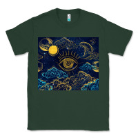 Sports Green evil eye moon Classic Tee - TumblerDesignByShophia