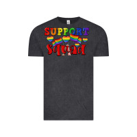 Vintage Black Support squad pride Vintage Tee - CowGirlArtShop