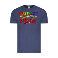 Vintage Denim Support squad pride Vintage Tee - CowGirlArtShop