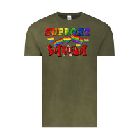 Vintage Olive Support squad pride Vintage Tee - CowGirlArtShop
