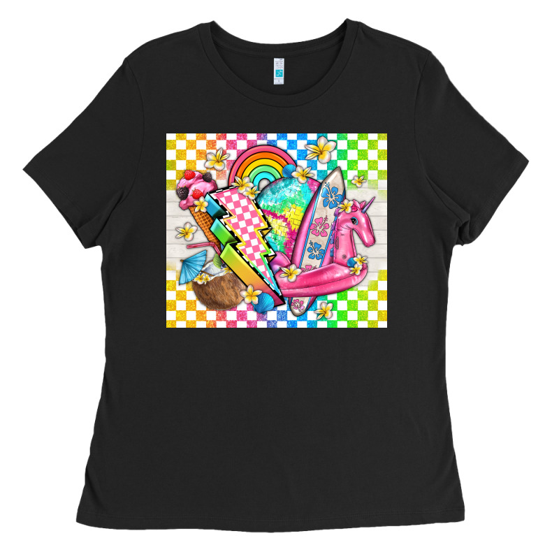 Retro Summer Ladies Tee by TumblerDesignByShophia | Teevron