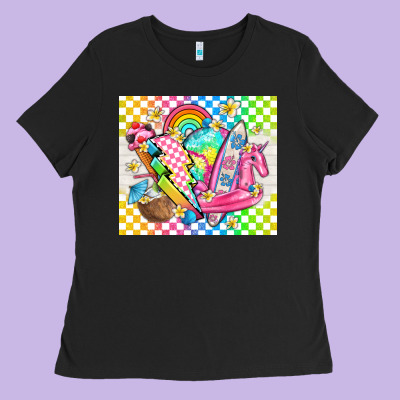 Retro Summer Ladies Tee Designed By Tumblerdesignbyshophia