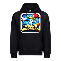 Black #woody woodpecker character Urban Hoodie - longCreatives
