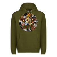 Army Green Oh Holy Night Christmas Premium Hoodie - RanaPortraitStore