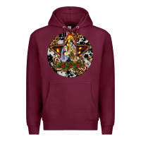 Burgundy Oh Holy Night Christmas Premium Hoodie - RanaPortraitStore