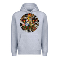 Heather Grey Oh Holy Night Christmas Premium Hoodie - RanaPortraitStore