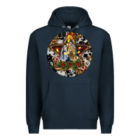 Navy Oh Holy Night Christmas Premium Hoodie - RanaPortraitStore
