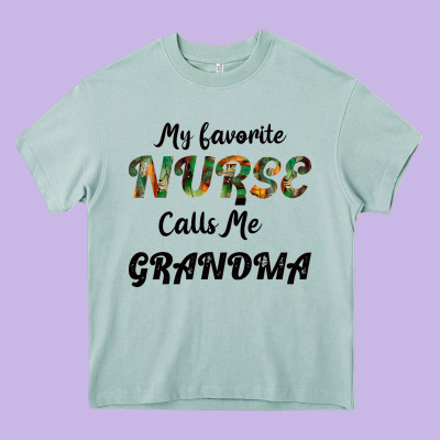 My Favorite Nurse Calls Me Grandma Heavy Core Tee Designed By Bettercallsaul