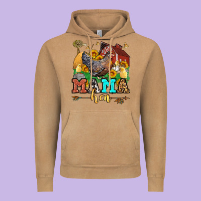 Mama Hen Western Olivia Vintage Hoodie Designed By Oliviacreatesart
