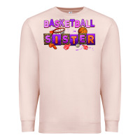 Pale Pink basketball sıster Premium Sweatshirt - AdoDesignShop