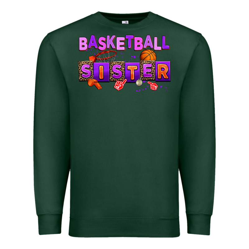 Basketball Sıster Premium Sweatshirt by AdoDesignShop | Teevron