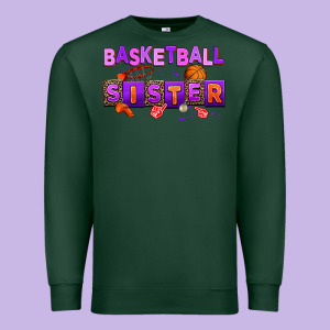 Basketball Sıster Premium Sweatshirt Designed By Adodesignshop