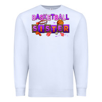 White basketball sıster Premium Sweatshirt - AdoDesignShop