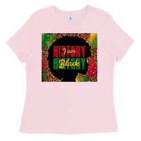 Bubblegum Pink i am black history Ladies Tee - TumblerDesignByShophia