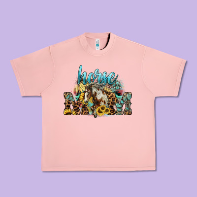 Horse Mom Mother's Day Urban Heavy Tee Designed By Howdyjamesfarm