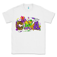 White Mardi Gras CNA Nurse Classic Tee - HowdyJamesFarm