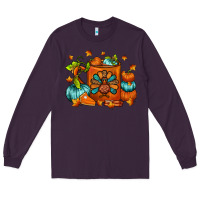 Plum Thanksgiving Coffee Mug Long Sleeve Tee - FaDigitalArtStudio