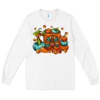 White Thanksgiving Coffee Mug Long Sleeve Tee - FaDigitalArtStudio