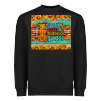 Black Autumn leaves and pumpkin please Heavyweight Sweatshirt - Artiststas