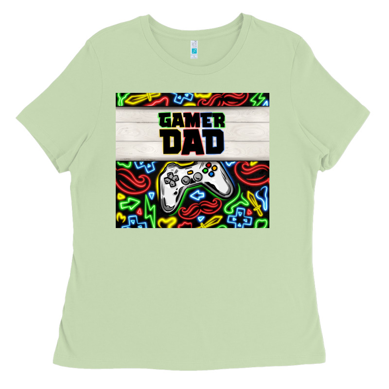 Gamer Dad Ladies Tee by TumblerDesignByShophia | Teevron