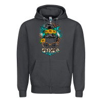 Smoke nona life messy bun Zipper Hoodie - BarkalooDesign