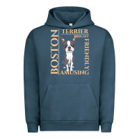Pigment Midnight Navy boston terrier t  shirt boston terrier dog traits gift t  shirt Urban Hoodie - longCreatives