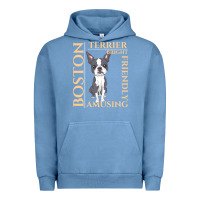 Pigment Pebble Blue boston terrier t  shirt boston terrier dog traits gift t  shirt Urban Hoodie - longCreatives