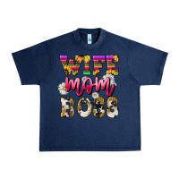 Navy Wife mom boss daisy Mother's Day Urban Heavy Tee - HowdyJamesFarm