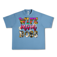 Pebble Blue Wife mom boss daisy Mother's Day Urban Heavy Tee - HowdyJamesFarm