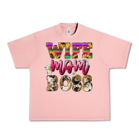 Salmon Wife mom boss daisy Mother's Day Urban Heavy Tee - HowdyJamesFarm